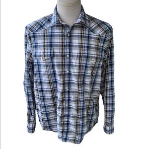 Lucky Brand plaid shirt.  Excellent condition.  Mens XL.